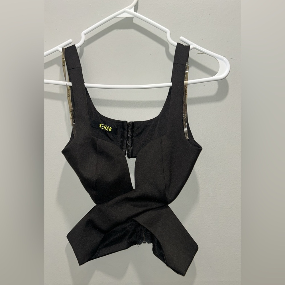 Rehab black crop top (S/M)